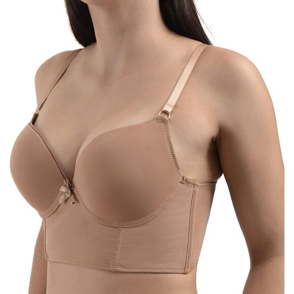 Daisy Fuentes Other - Daisy Fuentes 40C Nude Daisy Fuentes Long Waist Bra Padded Underwire Bra NWOT